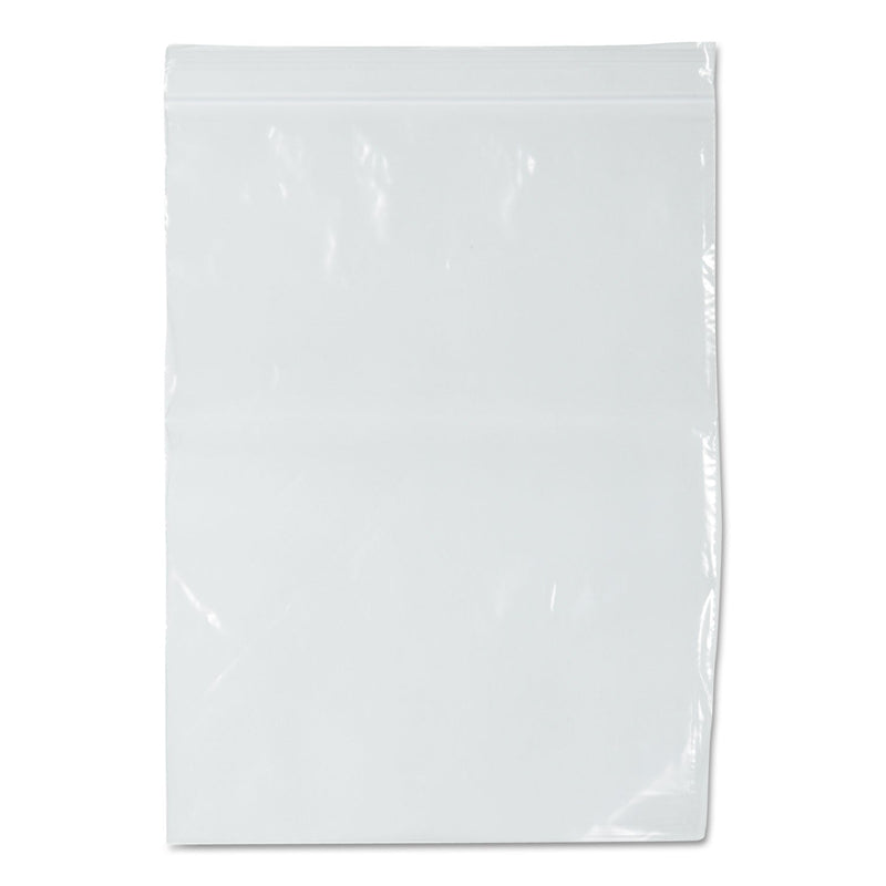 BagCo Zippit Resealable Bags, 2 mil, 9" x 12", Clear, 1,000/Carton