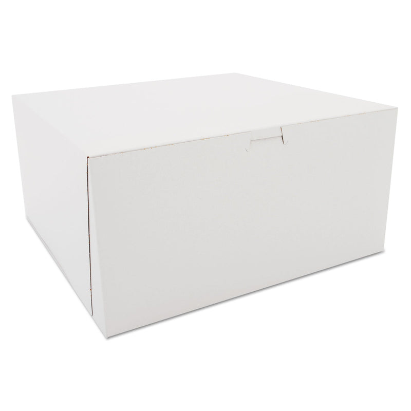 SCT White One-Piece Non-Window Bakery Boxes, 12 x 12 x 6, White, Paper, 50/Carton