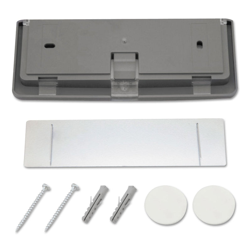 Durable Click Sign Holder For Interior Walls, 6.75 x 0.63 x 5.13, Gray