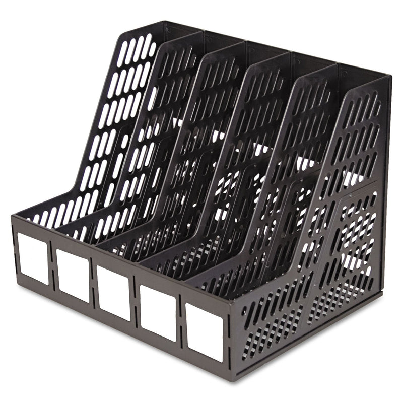 Advantus Literature File, Five Slots, 13.25 x 10 x 10.25, Black