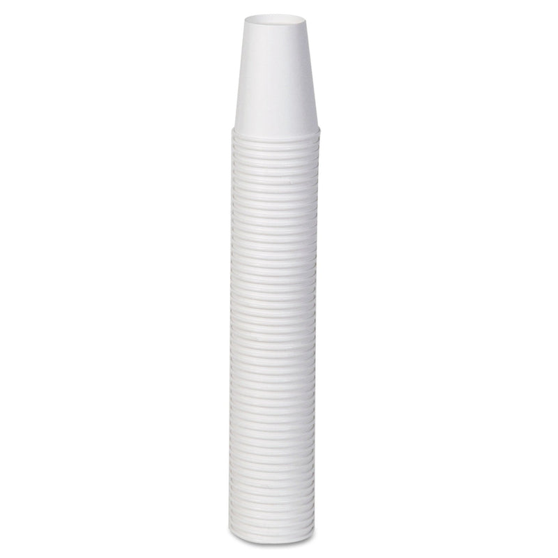 Dixie Paper Hot Cups, 12 oz, White, 50/Sleeve, 20 Sleeves/Carton