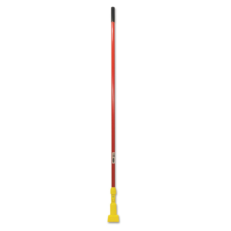 Rubbermaid Gripper Fiberglass Mop Handle, 1" dia x 60", Red/Yellow