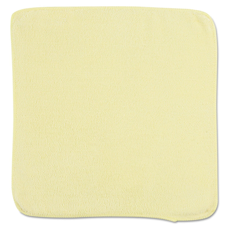 Rubbermaid Microfiber Cleaning Cloths, 12 x 12, Yellow, 24/Pack