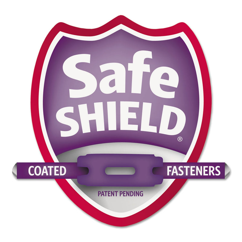 Smead 6-Section Pressboard Top Tab Pocket-Style Classification Folders with SafeSHIELD Fasteners, 2 Dividers, Legal, Blue, 10/BX