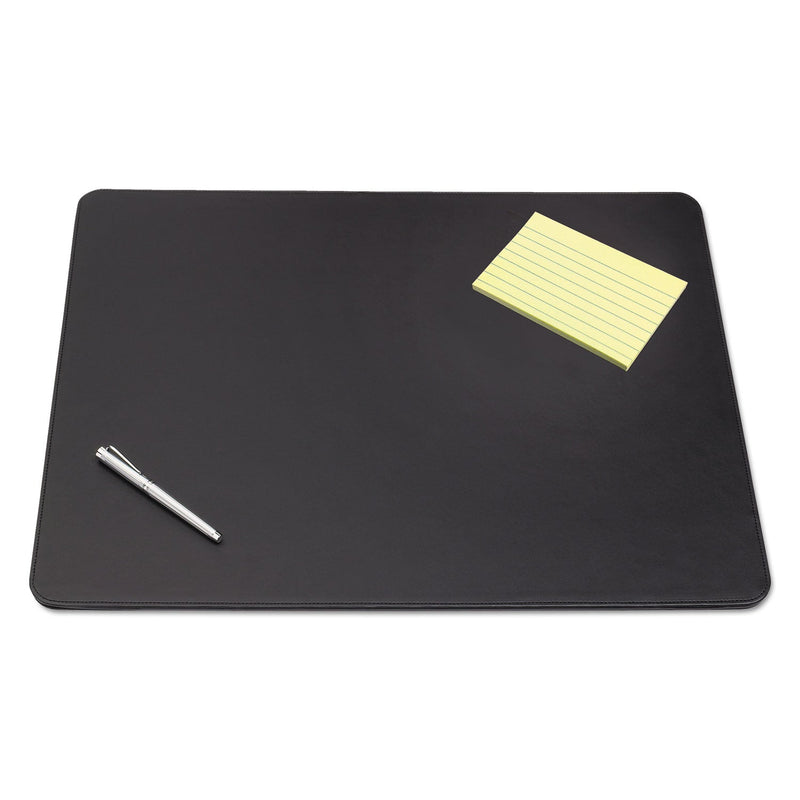 Artistic Sagamore Desk Pad, with Decorative Stitching, 38 x 24, Black