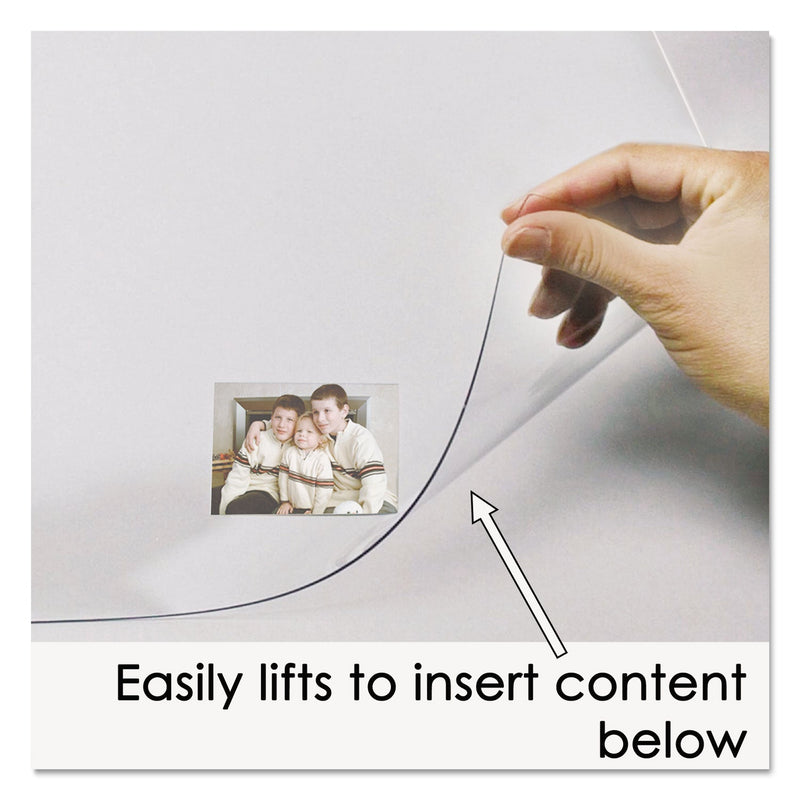 Artistic Second Sight Clear Plastic Desk Protector, with Hinged Protector, 25.5 x 21, Clear