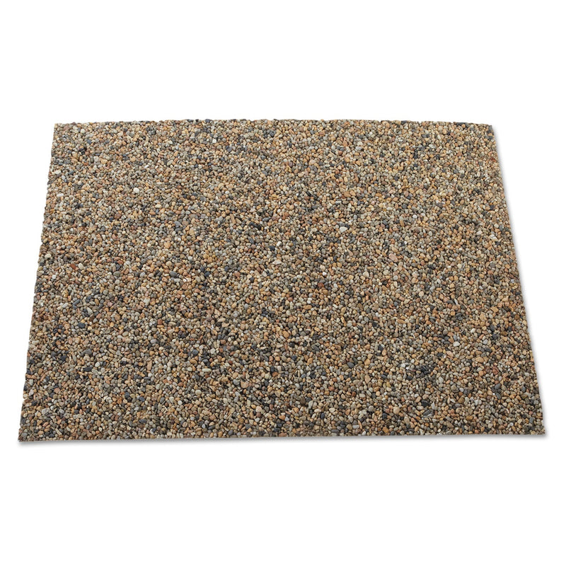 Rubbermaid Landmark Series Aggregate Panel, For 35 gal Classic Container, 15.7 x 27.9 x 0.38, Stone, River Rock, 4/Carton