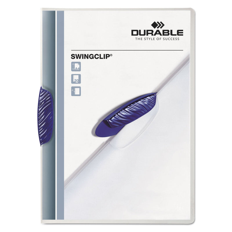 Durable Swingclip Clear Report Cover, Swing Clip, 8.5 x 11, Clear/Clear, 25/Box