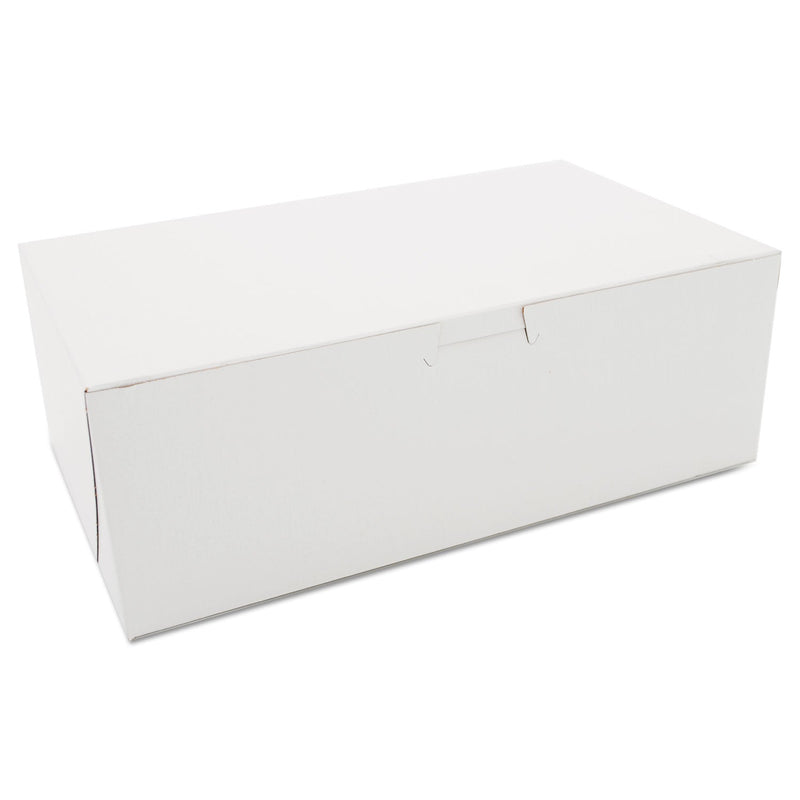 SCT White One-Piece Non-Window Bakery Boxes, 10 x 6 x 3.5, White, Paper, 250/Bundle