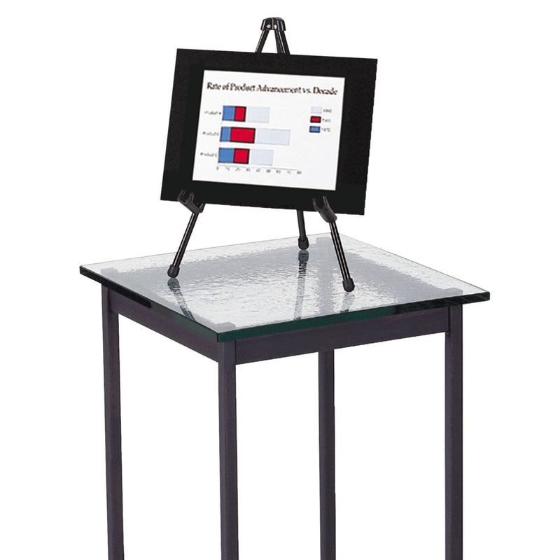 Quartet Tabletop Instant Easel, 14" High, Steel, Black