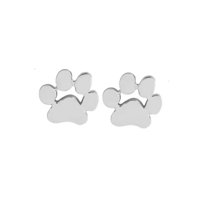 GoldenPaw Paw Print Stud Earrings for Pet Lovers