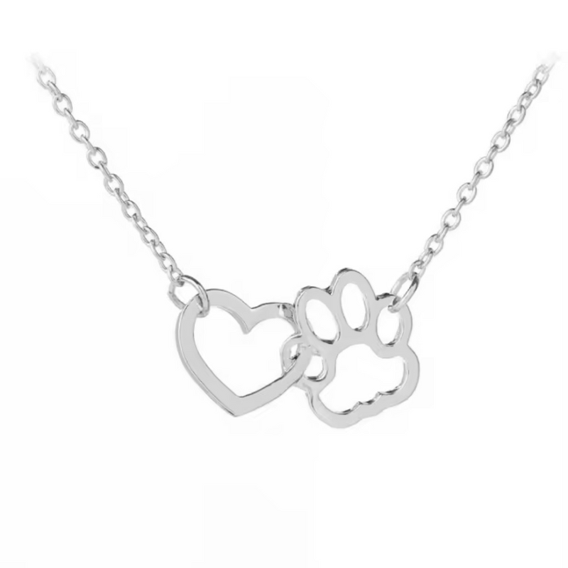 HeartPaws Heart and Paw Necklace