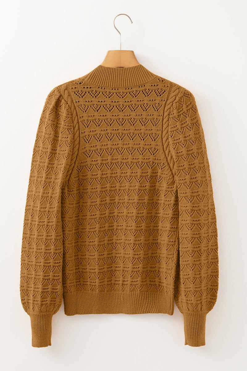 Aria Edge Balloon Sleeve Sweater