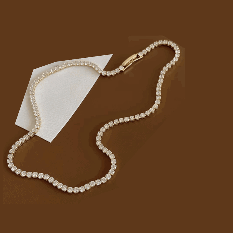 Moonlit Tennis Necklace with AAAAA Cubic Zirconia