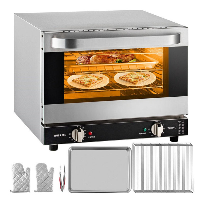 Heavy-Duty Commercial Stainless Steel Countertop Convection Toaster Oven (SAK51683)