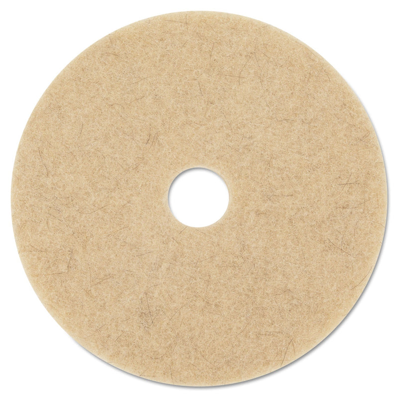 3M Ultra High-Speed Natural Blend Floor Burnishing Pads 3500, 27" Diameter, Tan, 5/Carton