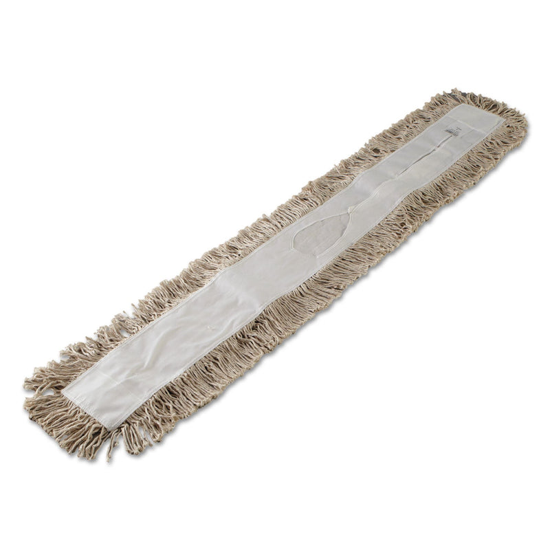 Boardwalk Mop Head, Dust, Cotton, 48 x 3, White