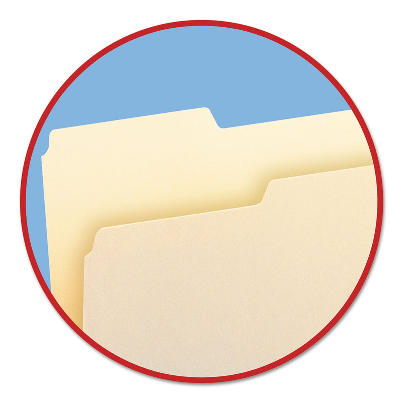Smead Manila File Folders, 1/3-Cut Tabs: Left Position, Letter Size, 0.75" Expansion, Manila, 100/Box