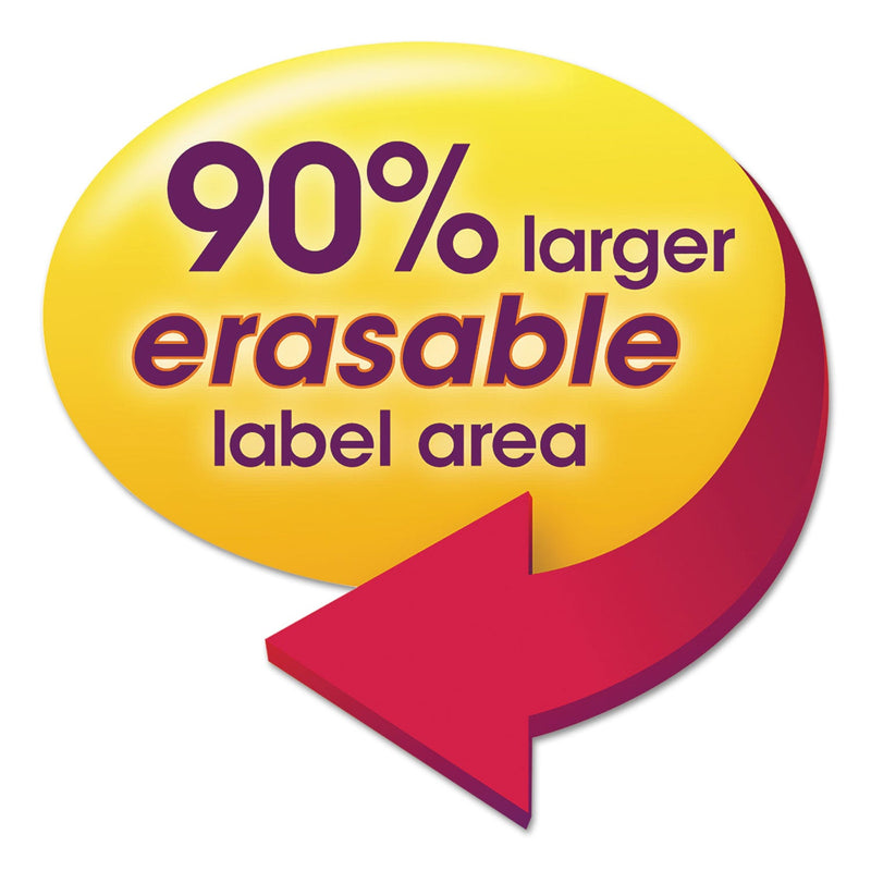 Smead Erasable SuperTab File Folders, 1/3-Cut Tabs: Assorted, Letter Size, 0.75" Expansion, Manila, 24/Pack