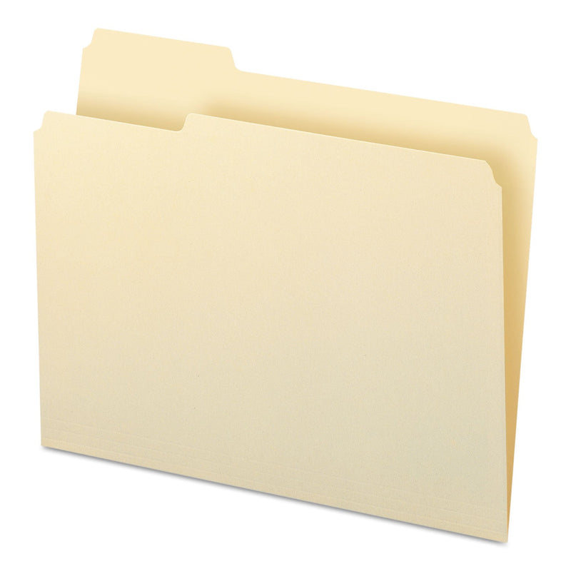 Smead Manila File Folders, 1/3-Cut Tabs: Right Position, Letter Size, 0.75" Expansion, Manila, 100/Box