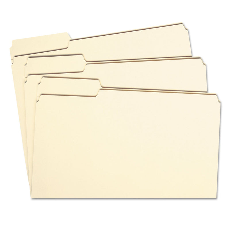 Smead Manila File Folders, 1/3-Cut Tabs: Left Position, Letter Size, 0.75" Expansion, Manila, 100/Box