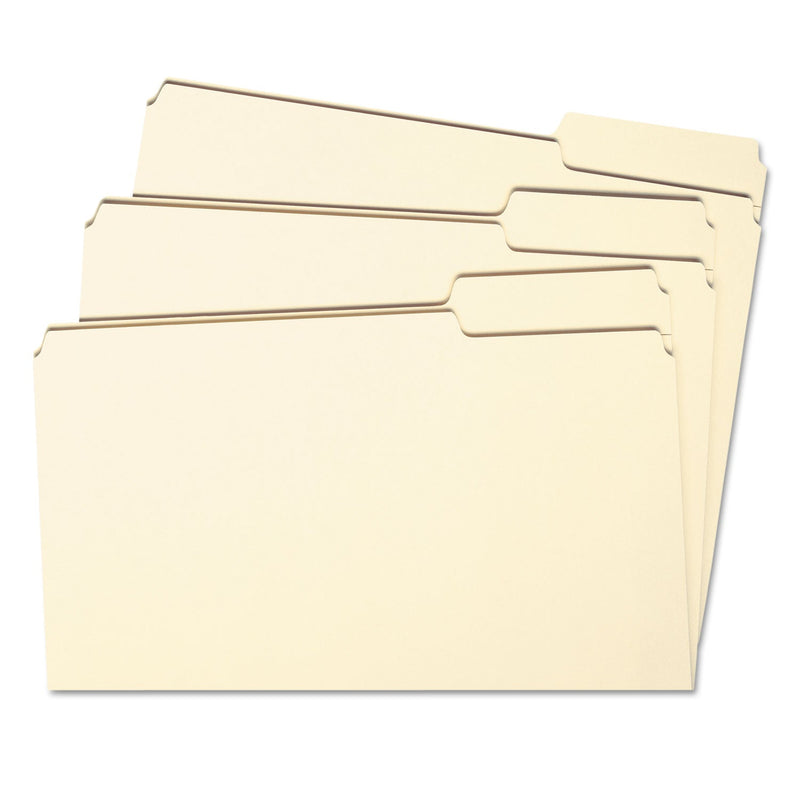Smead Manila File Folders, 1/3-Cut Tabs: Right Position, Letter Size, 0.75" Expansion, Manila, 100/Box