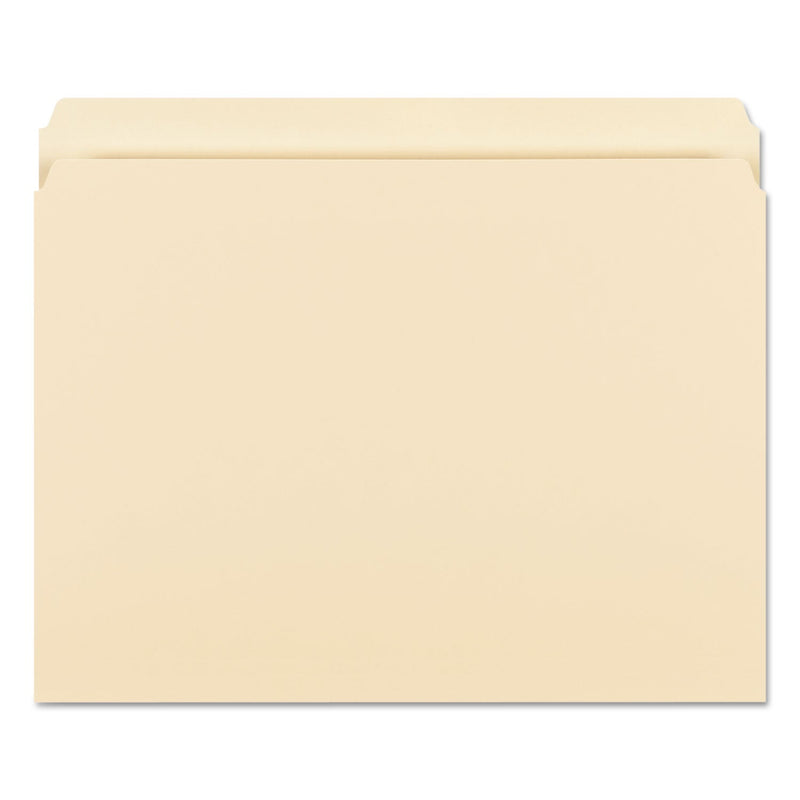 Smead Manila File Folders, Straight Tabs, Letter Size, 0.75" Expansion, Manila, 100/Box