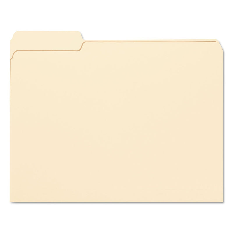 Smead Manila File Folders, 1/3-Cut Tabs: Left Position, Letter Size, 0.75" Expansion, Manila, 100/Box