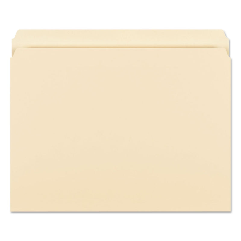 Smead Manila File Folders, Straight Tabs, Letter Size, 0.75" Expansion, Manila, 100/Box