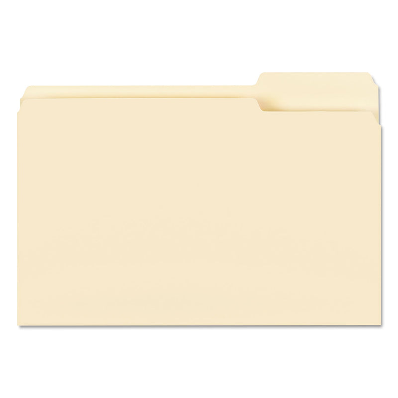 Smead Manila File Folders, 1/3-Cut Tabs: Right Position, Legal Size, 0.75" Expansion, Manila, 100/Box