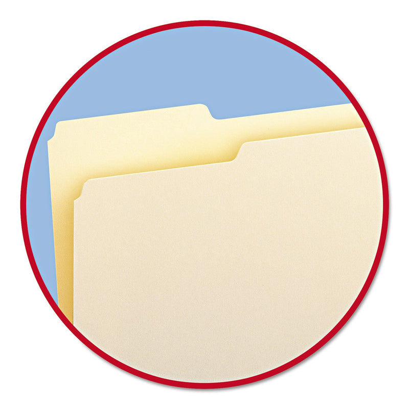 Smead Manila File Folders, 1/3-Cut Tabs: Left Position, Legal Size, 0.75" Expansion, Manila, 100/Box