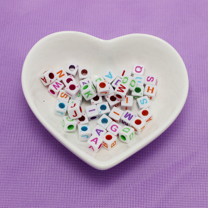 Acrylic English alphabet beads