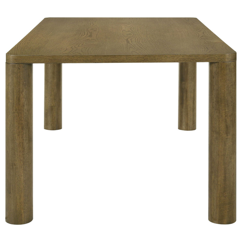 Castlewood 7-piece 71-inch Rectangular Dining Set Brown Oak