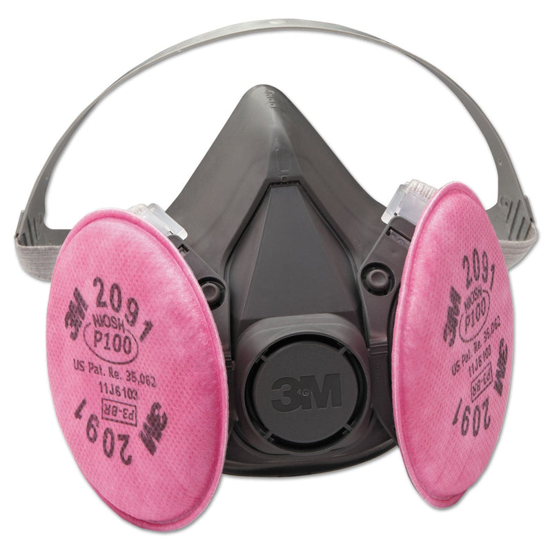 3M Half Facepiece Respirator 6000 Series, Reusable, Large