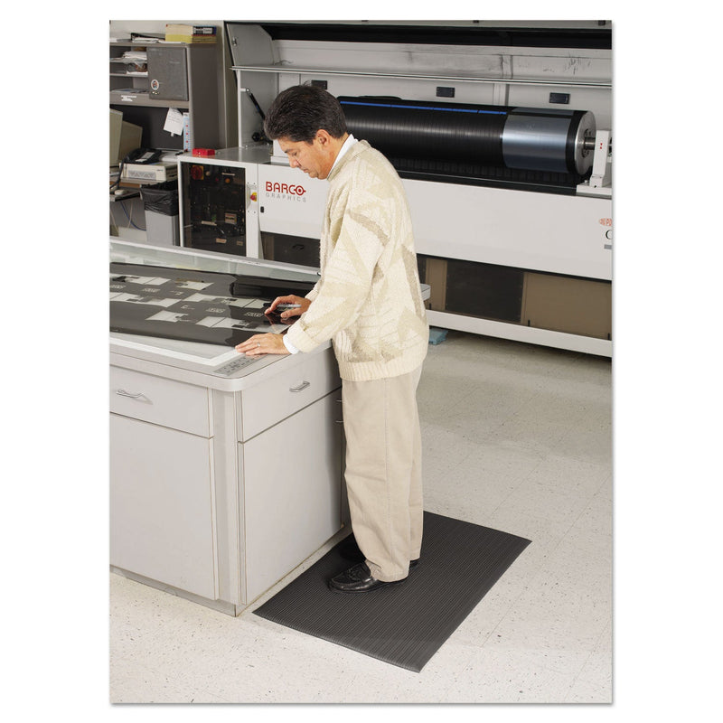 Guardian Air Step Antifatigue Mat, Polypropylene, 24 x 36, Black