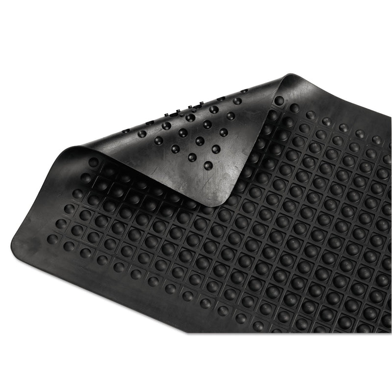 Guardian Flex Step Rubber Anti-Fatigue Mat, Polypropylene, 36 x 60, Black