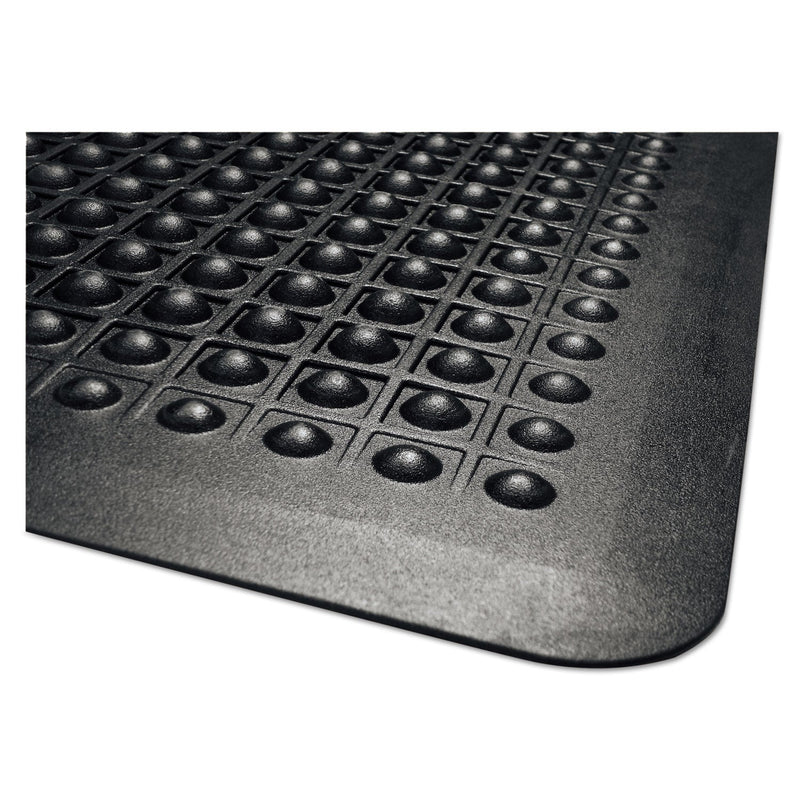 Guardian Flex Step Rubber Anti-Fatigue Mat, Polypropylene, 24 x 36, Black