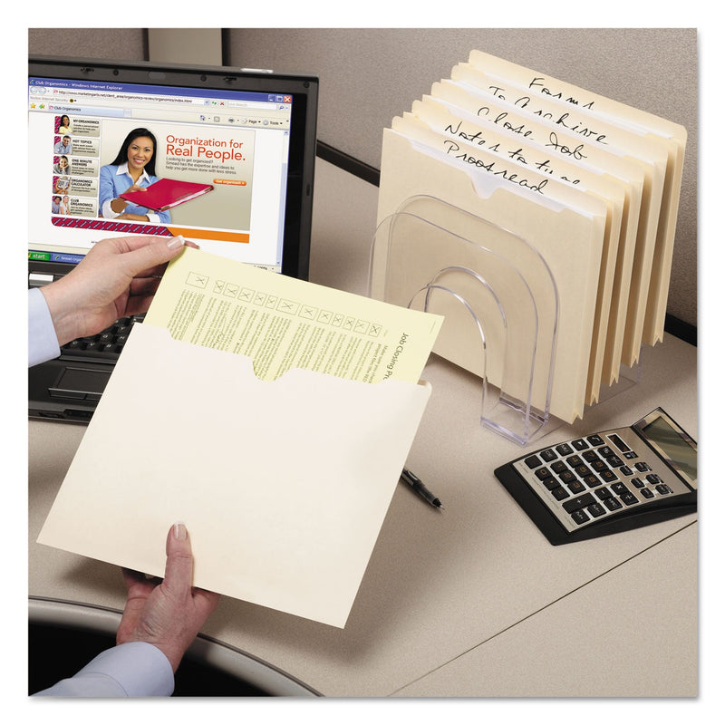 Smead Manila File Jackets, 1-Ply Straight Tab, Letter Size, Manila, 100/Box