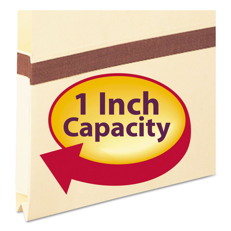 Smead Manila File Pockets, 1" Expansion, Letter Size, Manila