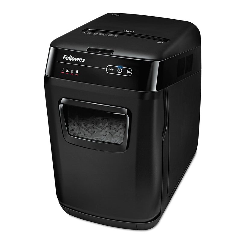 Fellowes AutoMax 150C Auto Feed Cross-Cut Shredder, 150 Auto/8 Manual Sheet Capacity