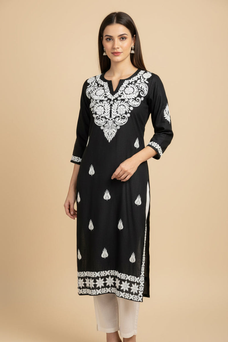Kurti pant set | Chikankari