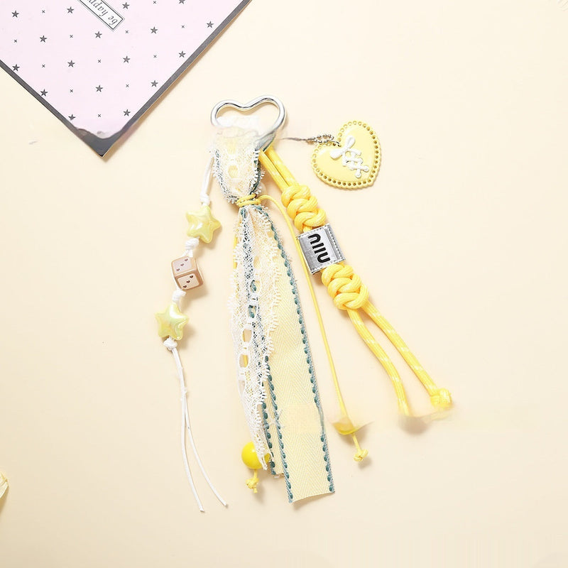 Leather Lemon Women's Bag Pendant Small Fresh Keychain Ornaments