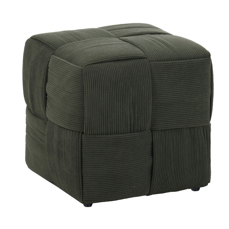 Modern Ottoman Foot Rest With Woven Design