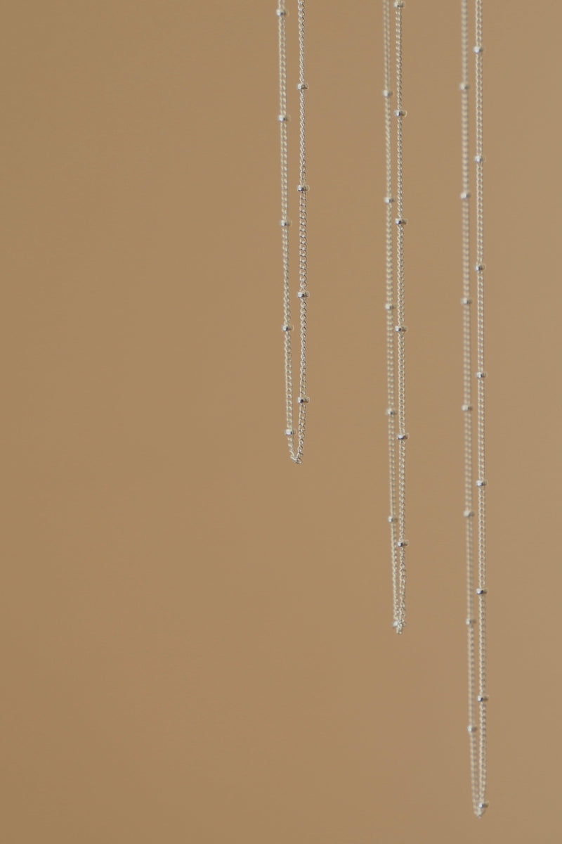 STERLING SILVER SATELLITE CABLE CHAIN