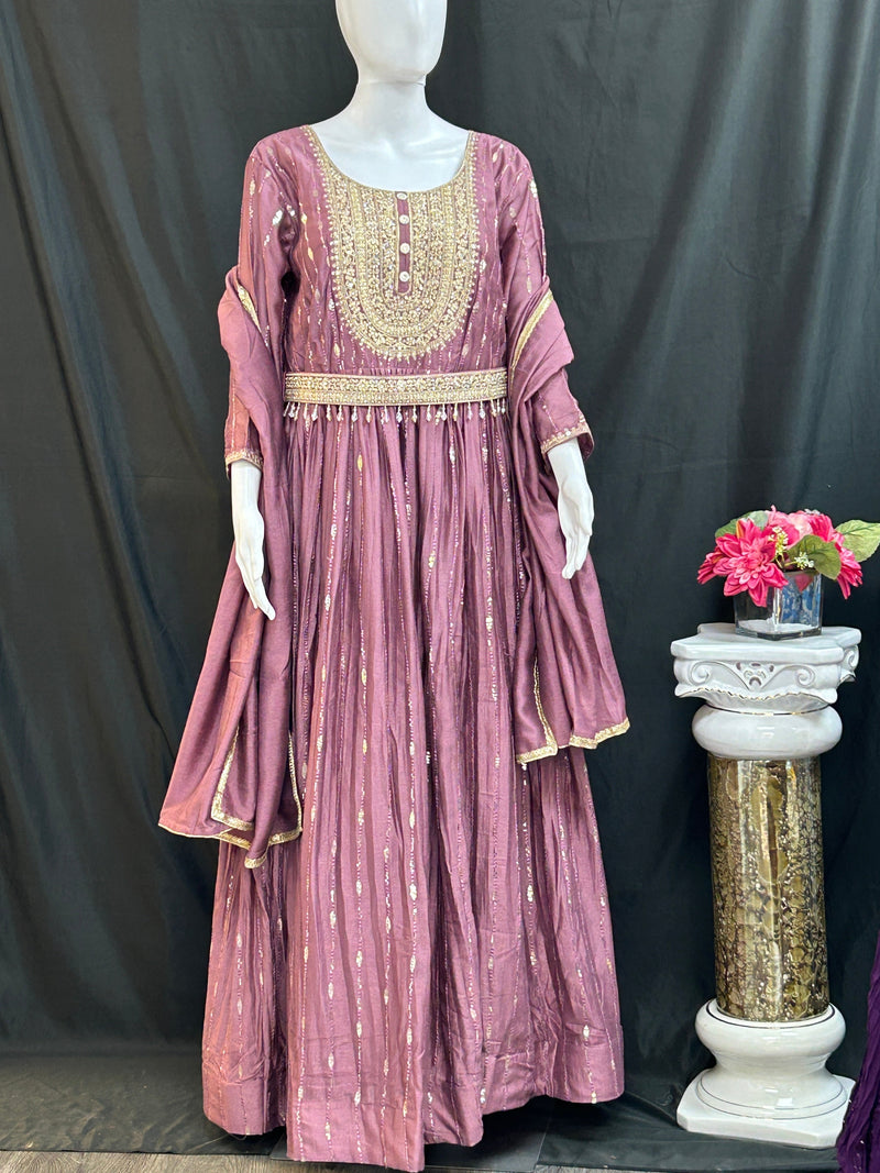 Party wear long kurti / Anarkali set