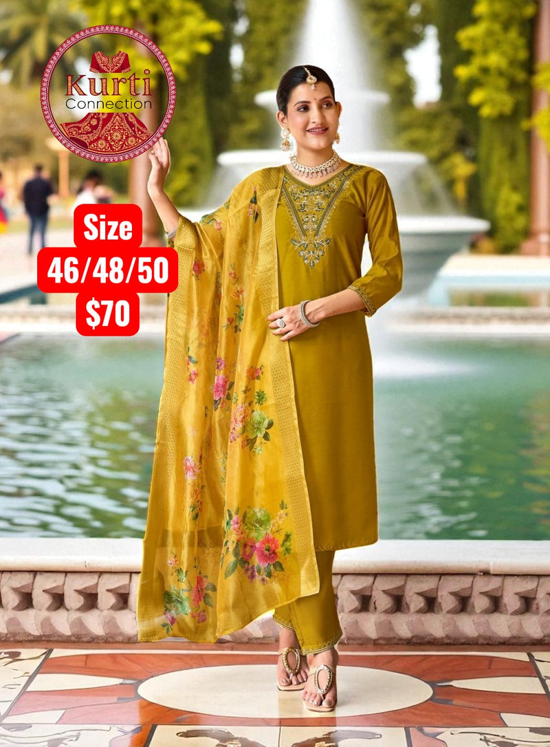 Malhar : Plus size Kurti sets Size 48