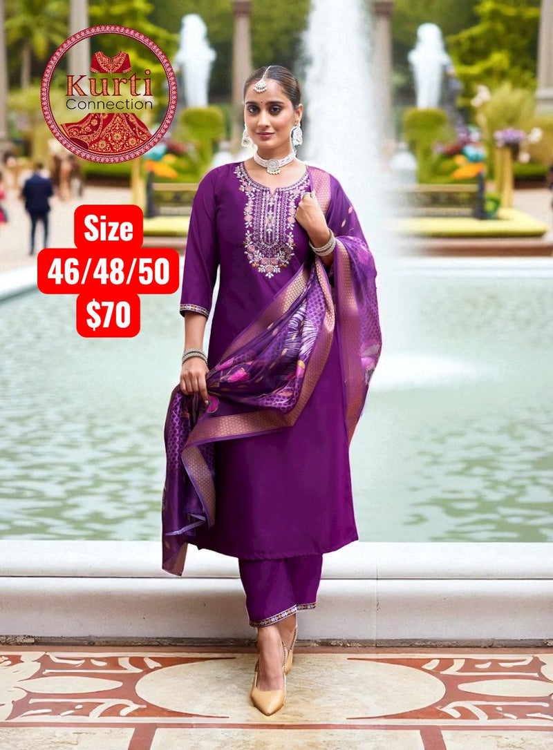 Malhar : Plus size Kurti sets Size 48