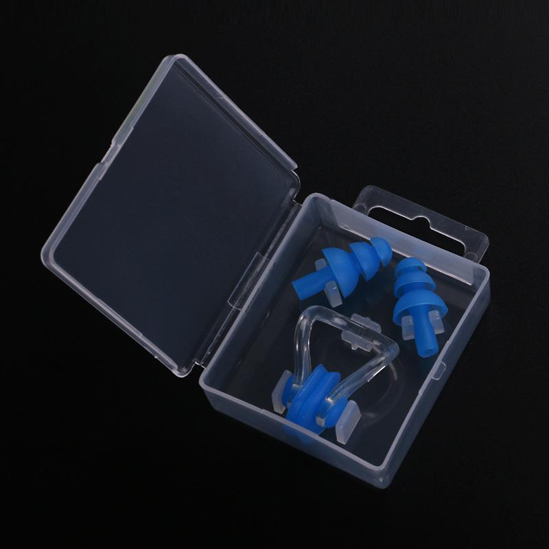 Waterproof Silicone Earplugs and Nose Clip Set