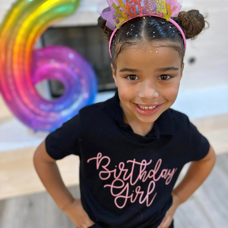 Birthday Girl - New Cursive - Child Tee