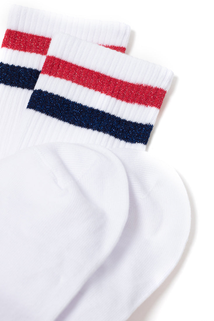 Conte Cotton Long Socks Active 157 - Lurex Stripes